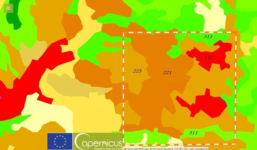 Rappresentazione paesaggio toscano